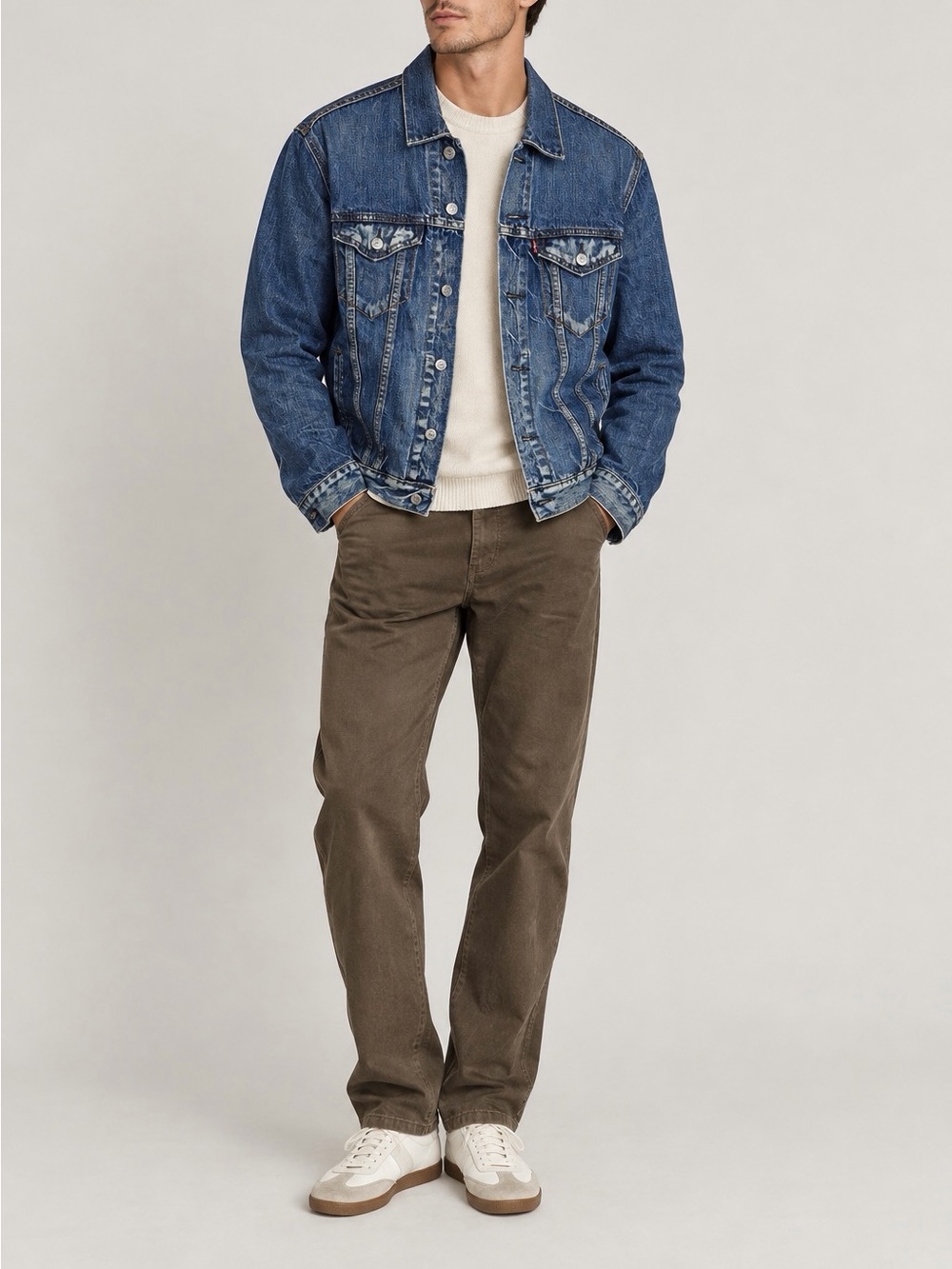 Levi's Faded Blue Denim Jacket - Men's Trucker Style